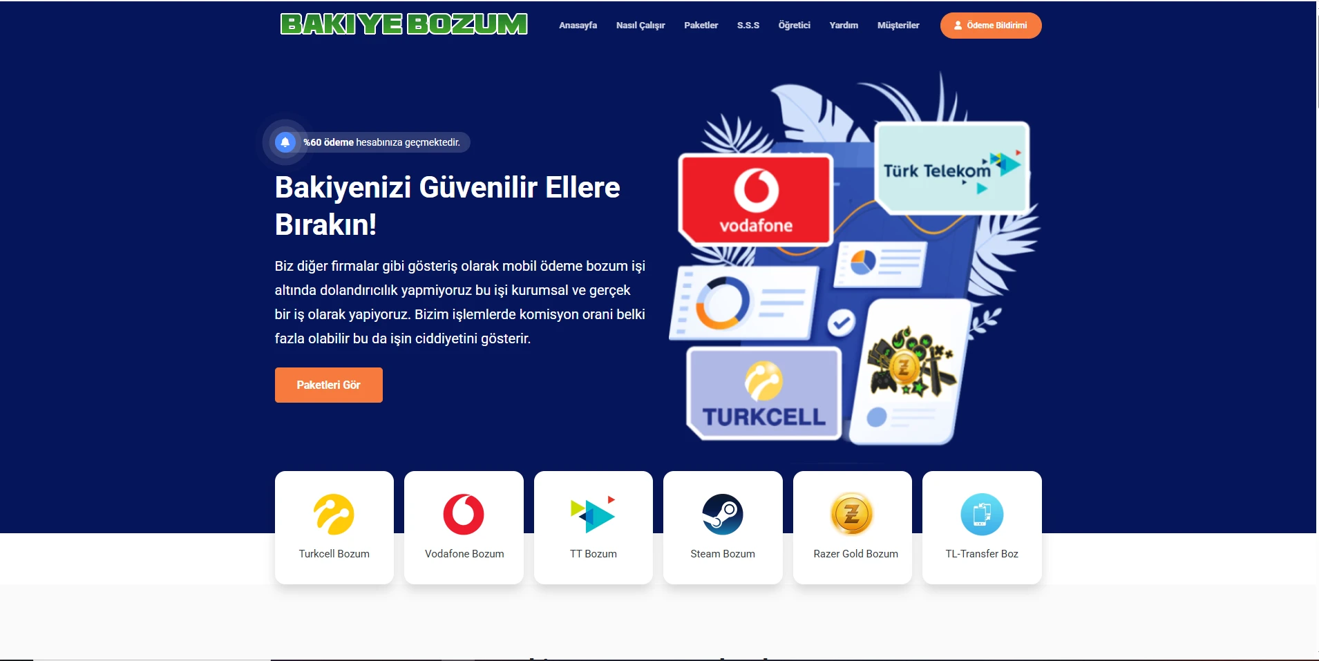 Mobil Bakiye Bozum Scripti